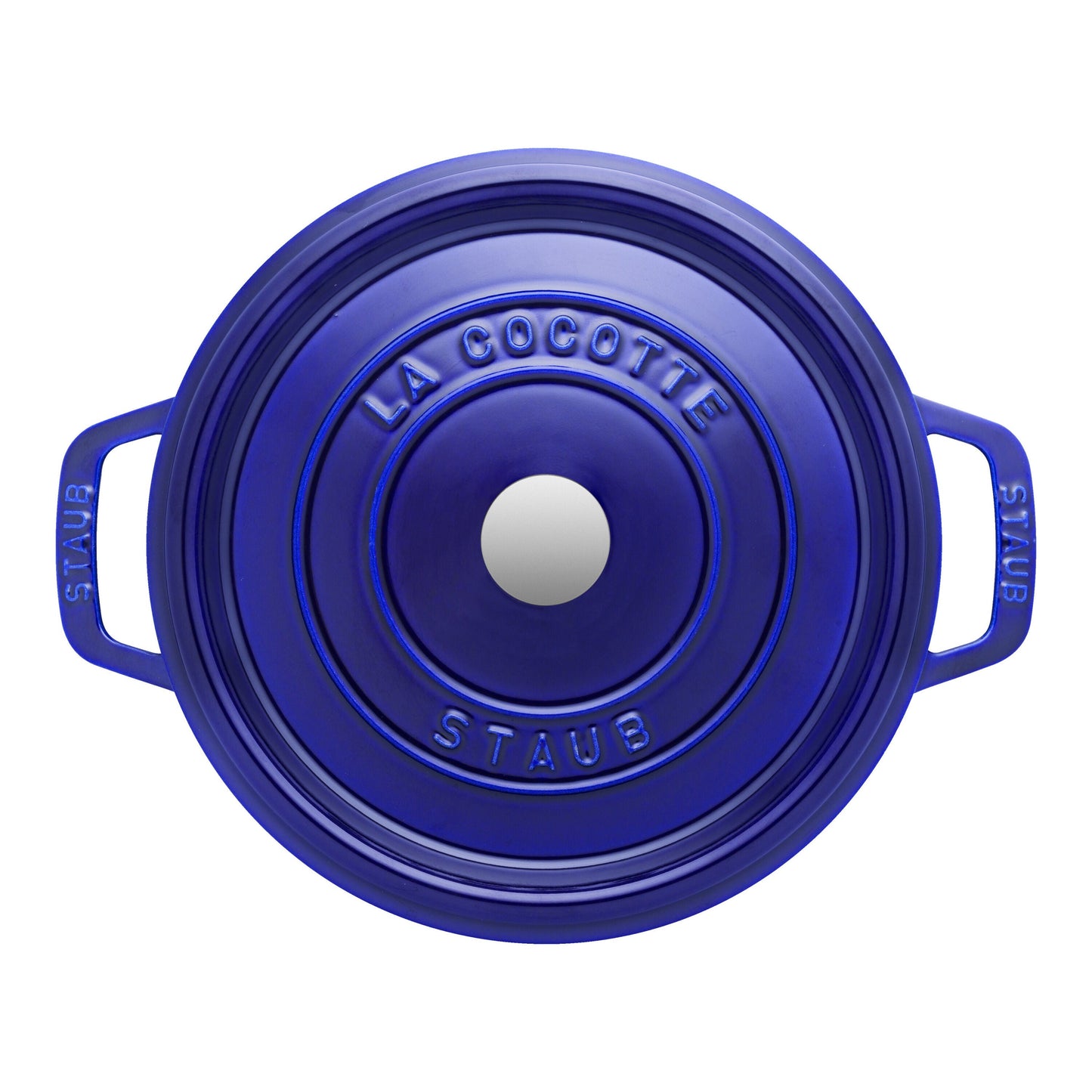 STAUB La Cocotte 3.7 L Cast Iron Round Cocotte, Dark-Blue-1