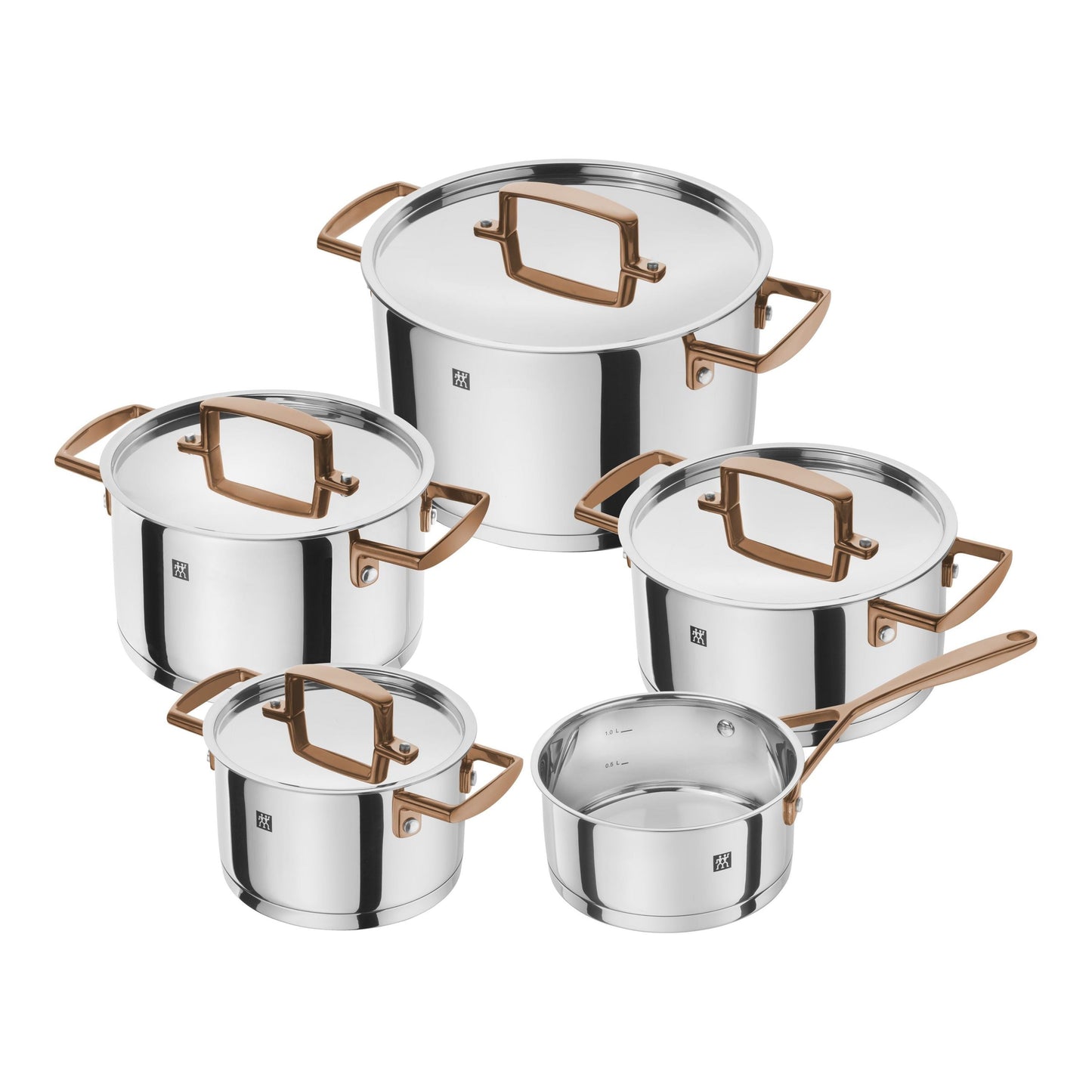 ZWILLING Bellasera Pot Set 9 Piece 18/10 Stainless Steel-0