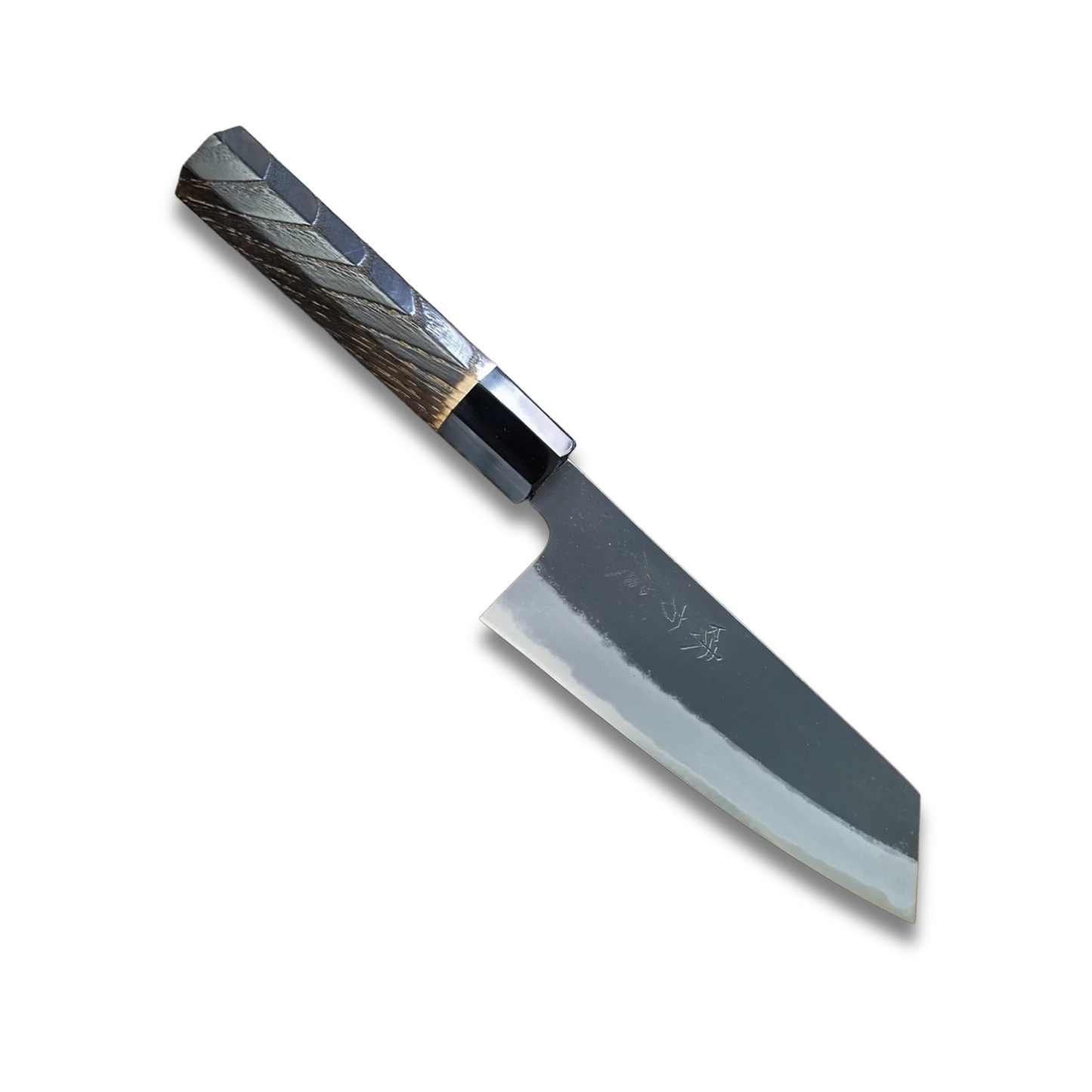 Hinoura Ajikataya 180mm Bunka Knife – White #2 | Kurouchi Finish-0